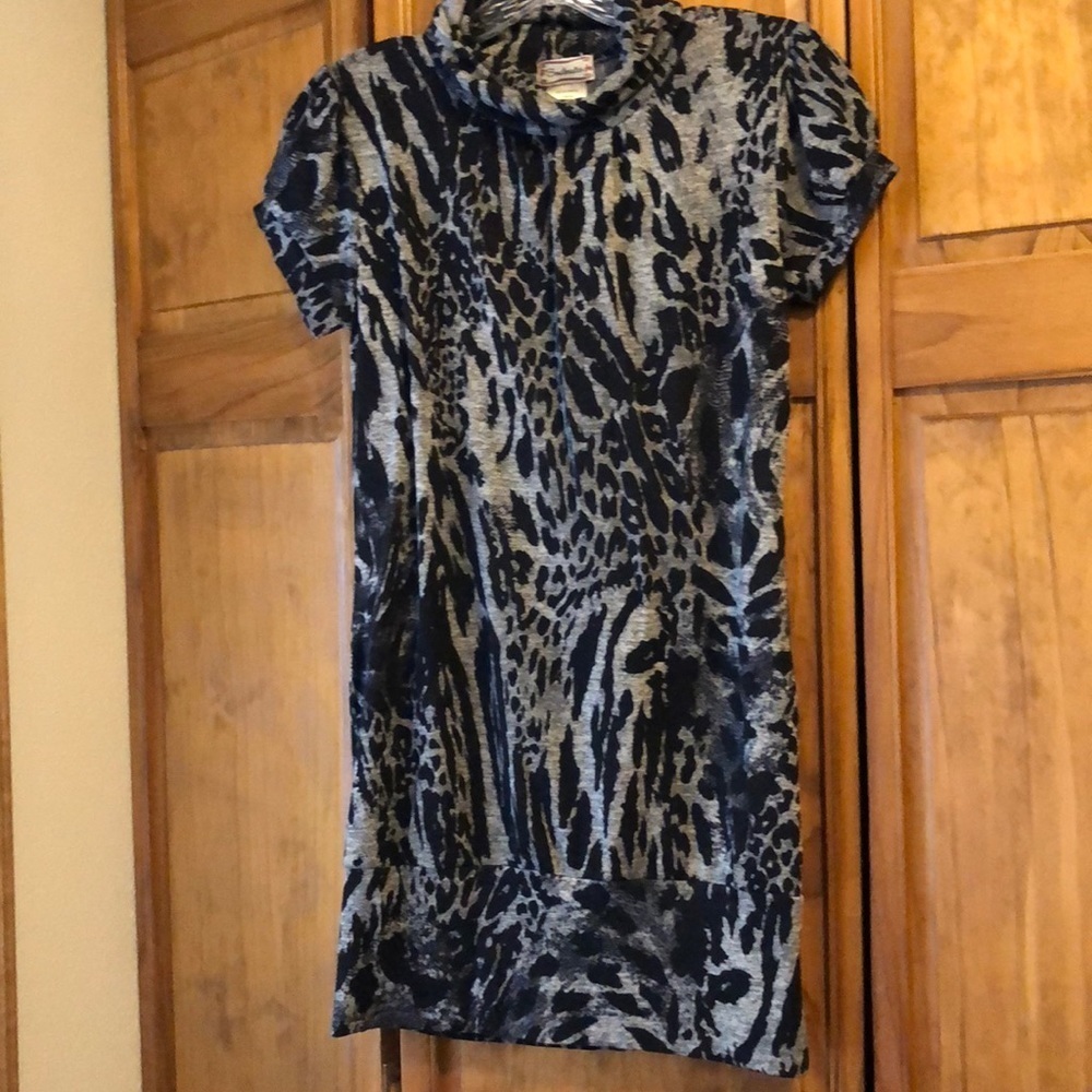 Soulmates Sweater Dress Leopard Print Tunic Medium